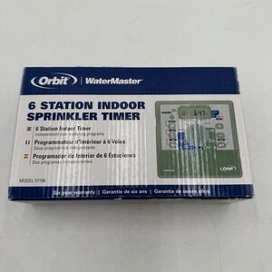 Orbit WaterMaster 6 Station Dual Program Sprinkler Timer Model 57196 - New